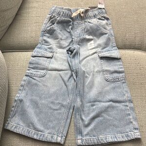 Kids Light Blue Cargo Jeans
